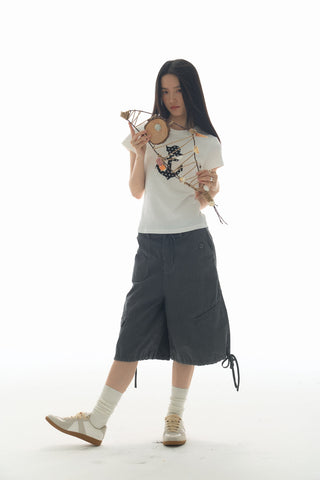 [YAWHAT] enzyme wash shorts