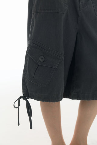 [YAWHAT] enzyme wash shorts