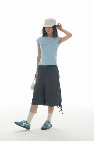 [YAWHAT] enzyme wash shorts