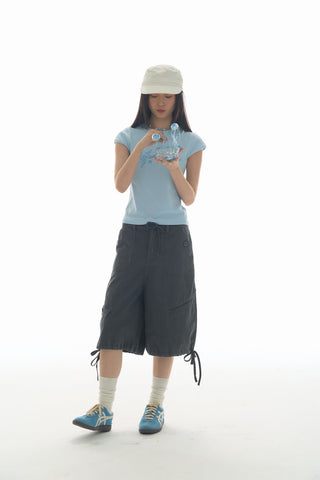 [YAWHAT] enzyme wash shorts