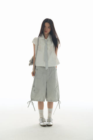 [YAWHAT] enzyme wash shorts