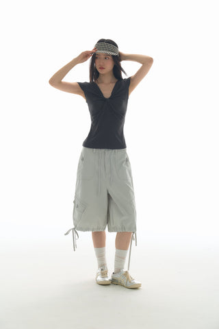 [YAWHAT] enzyme wash shorts