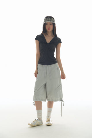 [YAWHAT] enzyme wash shorts
