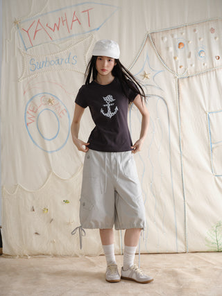 [YAWHAT] enzyme wash shorts