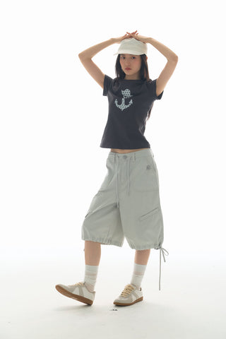 [YAWHAT] enzyme wash shorts