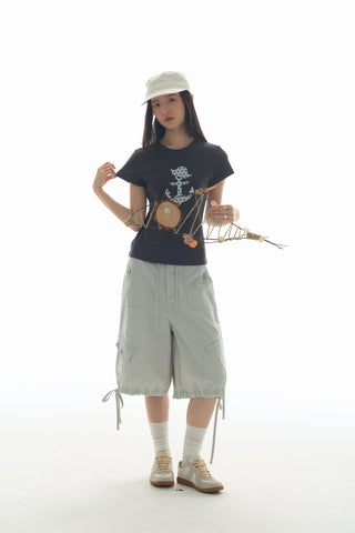 [YAWHAT] enzyme wash shorts