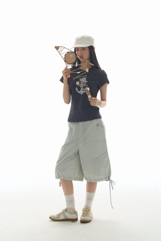 [YAWHAT] enzyme wash shorts