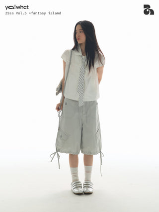 [YAWHAT] enzyme wash shorts