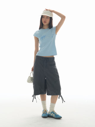 [YAWHAT] enzyme wash shorts