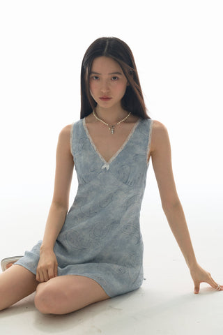 [YAWHAT] paisley vest dress
