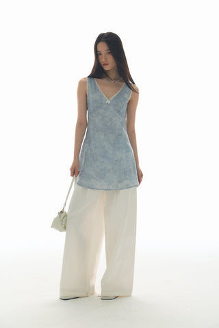 [YAWHAT] paisley vest dress