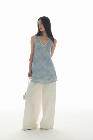 [YAWHAT] paisley vest dress