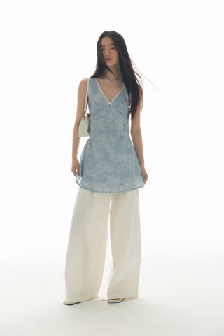 [YAWHAT] paisley vest dress