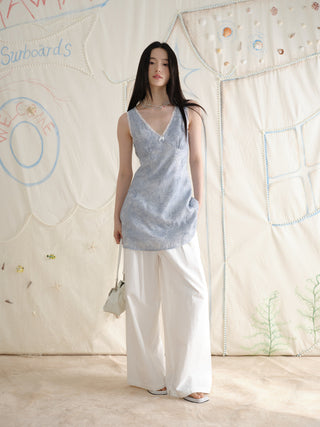 [YAWHAT] paisley vest dress