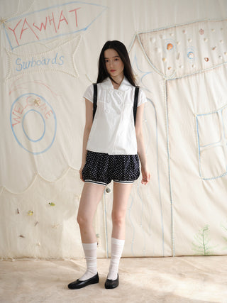 [YAWHAT] doll collar shirt