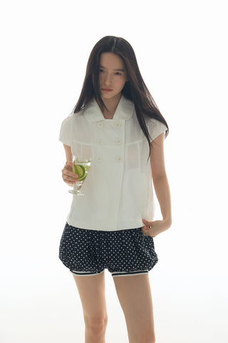 [YAWHAT] doll collar shirt