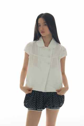 [YAWHAT] doll collar shirt