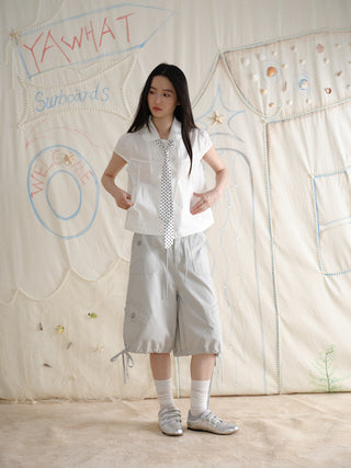 [YAWHAT] doll collar shirt
