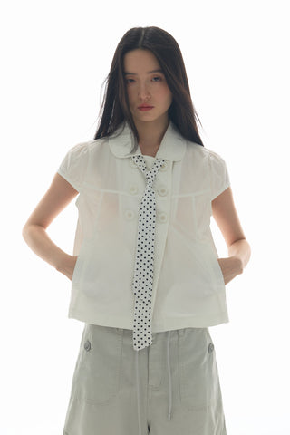 [YAWHAT] doll collar shirt