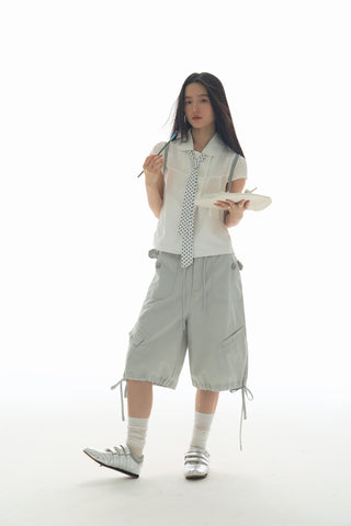 [YAWHAT] doll collar shirt