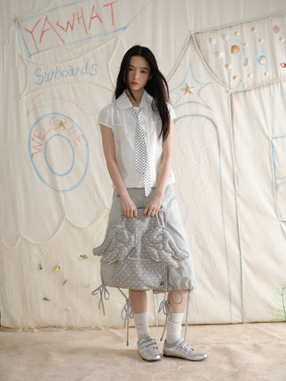 [YAWHAT] doll collar shirt