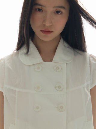 [YAWHAT] doll collar shirt