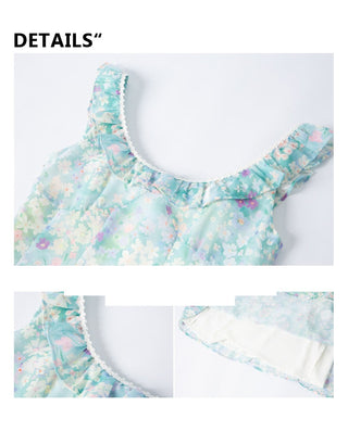 [YAWHAT] floral slip dress