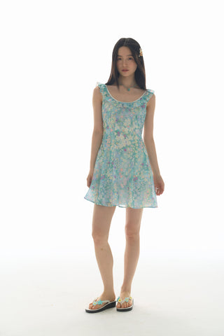 [YAWHAT] floral slip dress
