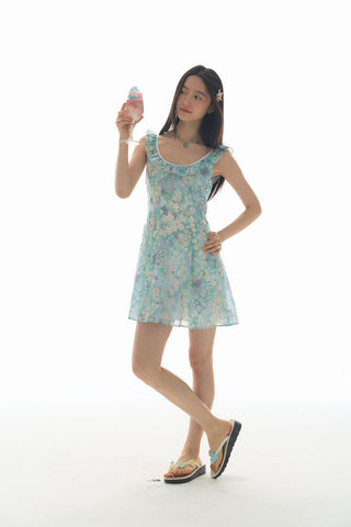 [YAWHAT] floral slip dress