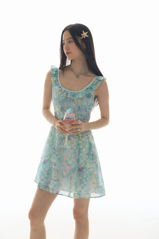 [YAWHAT] floral slip dress