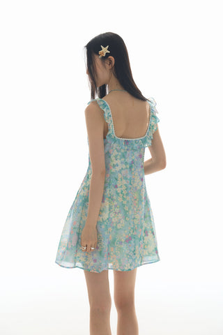 [YAWHAT] floral slip dress