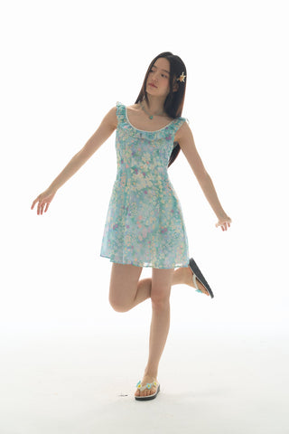 [YAWHAT] floral slip dress
