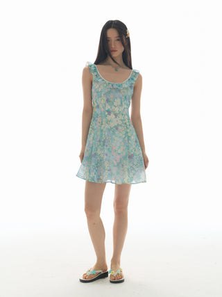 [YAWHAT] floral slip dress