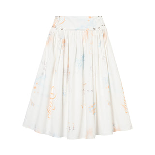 [YAWHAT] graffiti print dress
