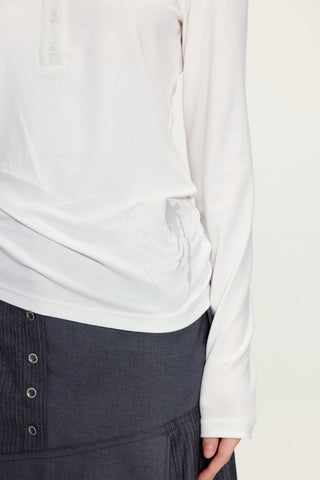 [YAWHAT] henley collar shirt