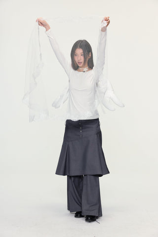 [YAWHAT] henley collar shirt