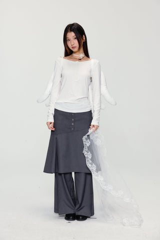[YAWHAT] henley collar shirt