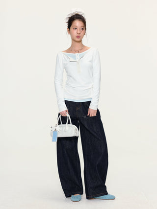 [YAWHAT] henley collar shirt