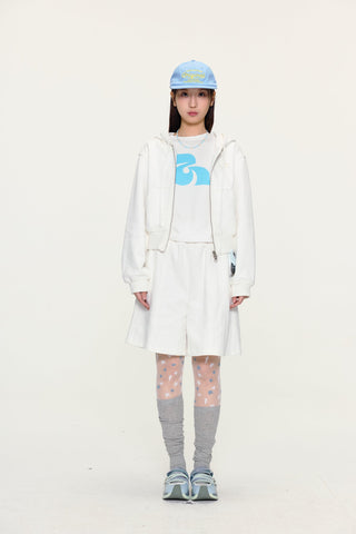[YAWHAT] double waist shorts