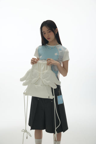 [YAWHAT] polka dot backpack