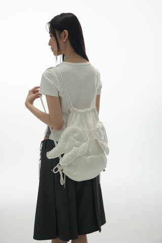 [YAWHAT] polka dot backpack