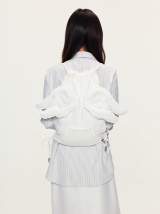 [YAWHAT] polka dot backpack