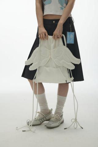 [YAWHAT] polka dot backpack