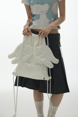 [YAWHAT] polka dot backpack