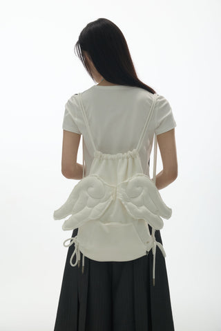 [YAWHAT] polka dot backpack