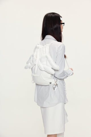 [YAWHAT] polka dot backpack