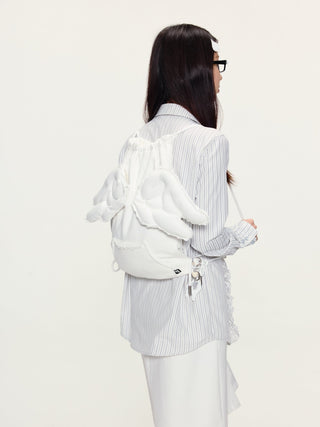 [YAWHAT] polka dot backpack