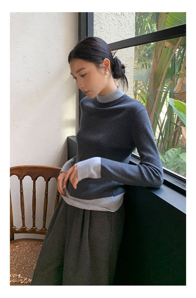 Bandage turtleneck sweater