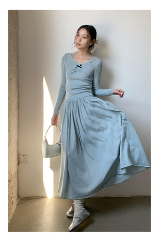 Oversized draping skirt