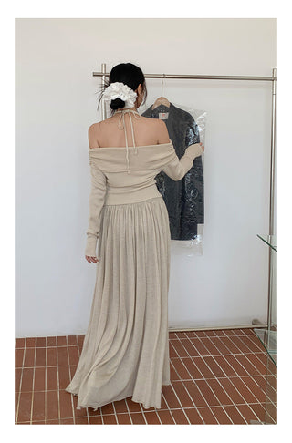 Oversized draping skirt
